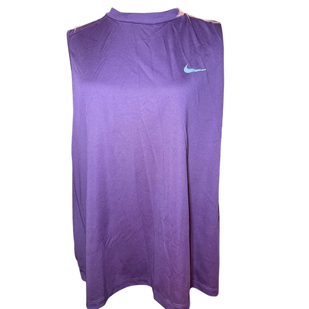 Nike Running Dri-FIT Tank Top, Purple Sleeveless Workout, Women's Plus Size 3X
